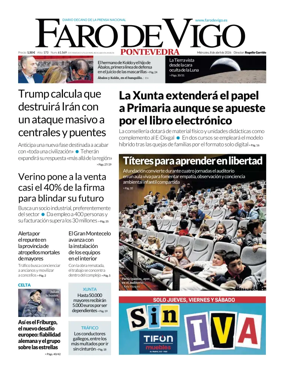 Cover of Faro de Vigo (Pontevedra)