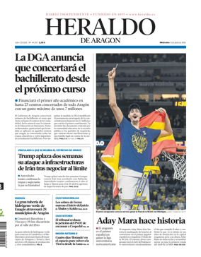 Cover of Heraldo de Aragon