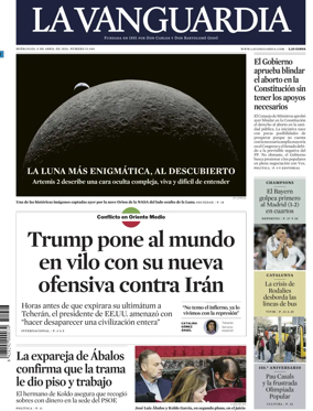 Cover of La Vanguardia (1st Edition)