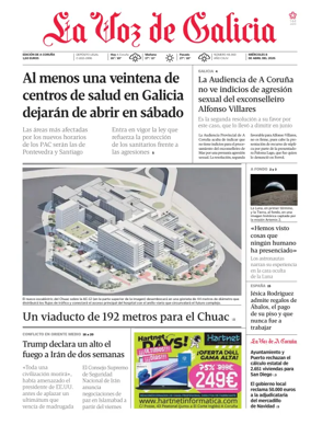 Cover of La Voz de Galicia (A Coruna)