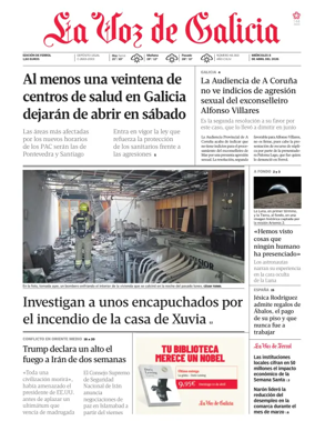 Cover of La Voz de Galicia (Ferrol)