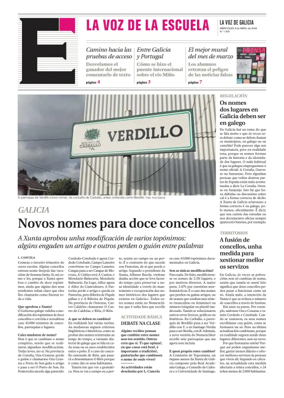 Cover of La Voz de Galicia (Lugo) - La Voz de la Escuela