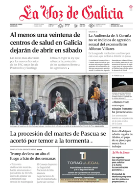 Cover of La Voz de Galicia (Monforte)