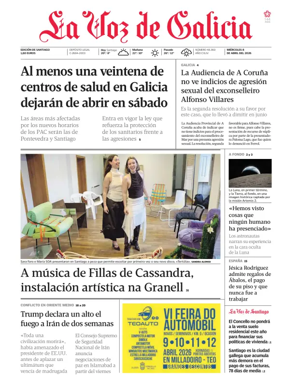 Cover of La Voz de Galicia (Santiago)