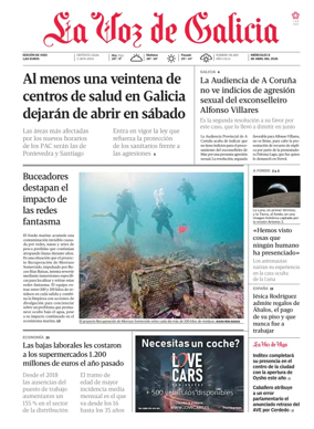 Cover of La Voz de Galicia (Vigo)