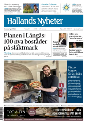 Cover of Hallands Nyheter