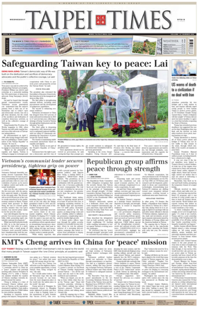 Cover of Taipei Times