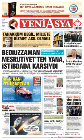 Cover of Yeni Asya