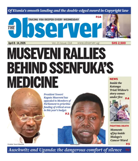 Cover of The Observer (Uganda)