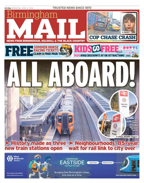 Cover of Birmingham Mail