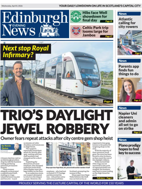 Cover of Edinburgh Evening News