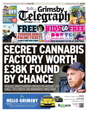 Cover of Grimsby Telegraph