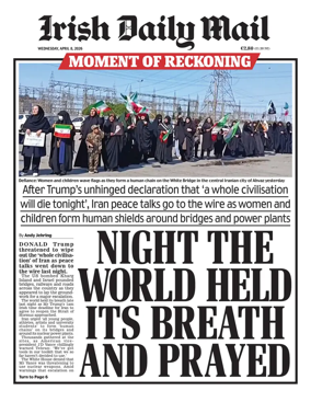 Cover of Irish Daily Mail
