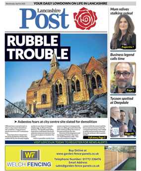 Cover of Lancashire Evening Post