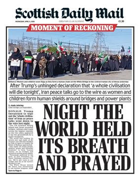 Cover of Scottish Daily Mail