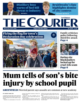 Cover of The Courier & Advertiser (Angus and Dundee)