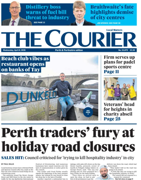 Cover of The Courier & Advertiser (Perth and Perthshire Edition)