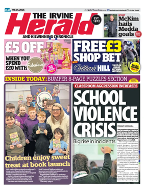 Cover of The Irvine Herald and Kilwinning Chronicle