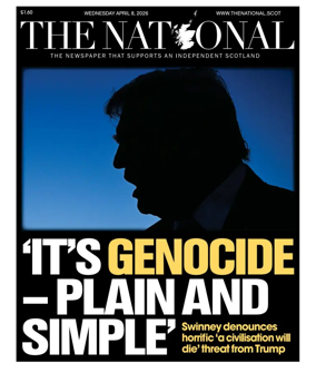 Cover of The National (Scotland)