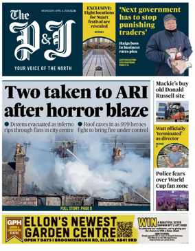 Cover of The Press and Journal (Aberdeen and Aberdeenshire)