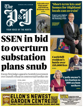 Cover of The Press and Journal (Inverness Highlands and Islands)