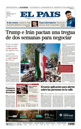 Cover of El Pais (Uruguay)