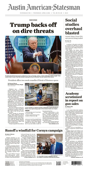 Cover of Austin American-Statesman