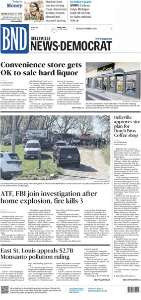 Cover of Belleville News-Democrat