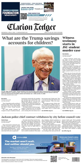 Cover of Clarion Ledger