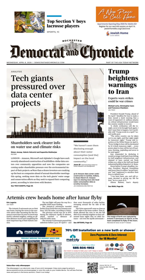 Cover of Democrat and Chronicle