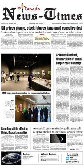 Cover of El Dorado News-Times (VCID - Camden News)