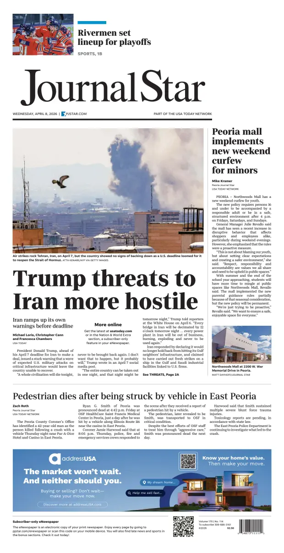 Cover of Journal Star (Peoria)