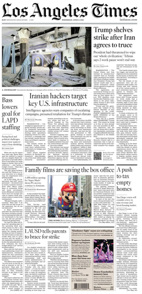 Cover of Los Angeles Times