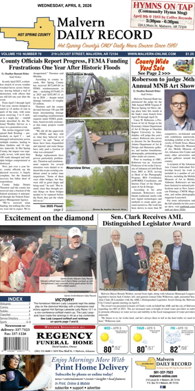 Cover of Malvern Daily Record