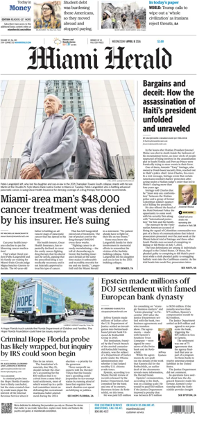 Cover of Miami Herald