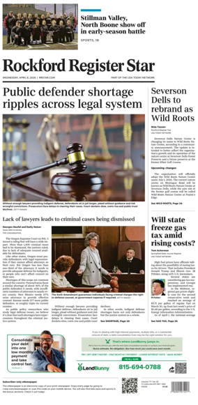 Cover of Rockford Register Star