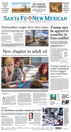 Cover of Santa Fe New Mexican