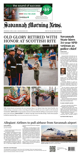 Cover of Savannah Morning News