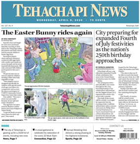 Cover of Tehachapi News