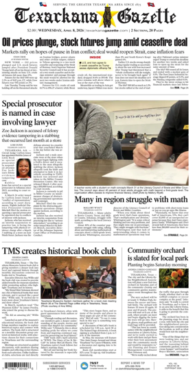 Cover of Texarkana Gazette