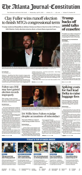 Cover of The Atlanta Journal-Constitution