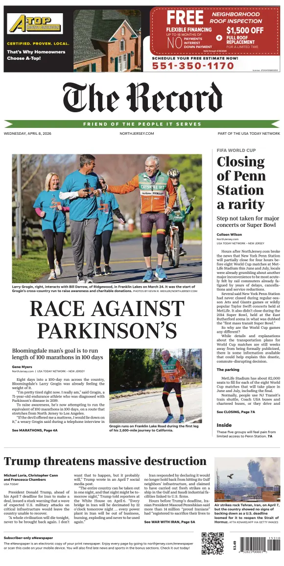 Cover of The Bergen Record