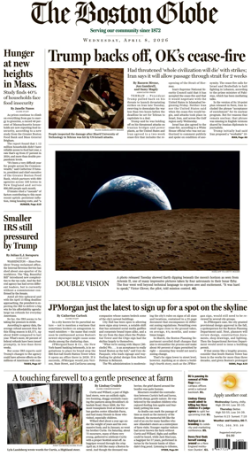 Cover of The Boston Globe