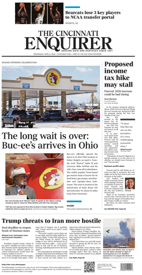 Cover of The Cincinnati Enquirer