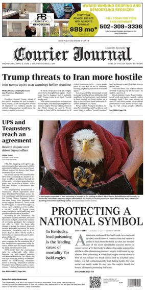 Cover of The Courier-Journal (Louisville)