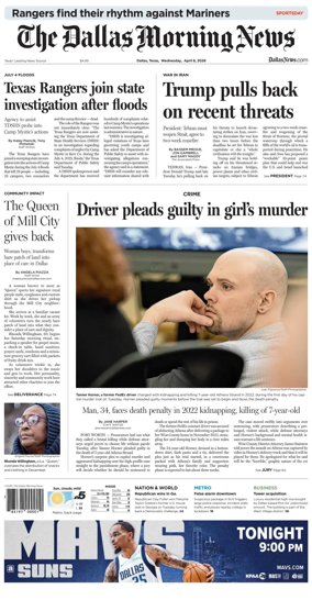Cover of The Dallas Morning News