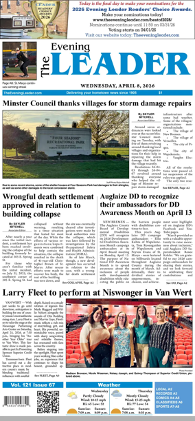 Cover of The Evening Leader