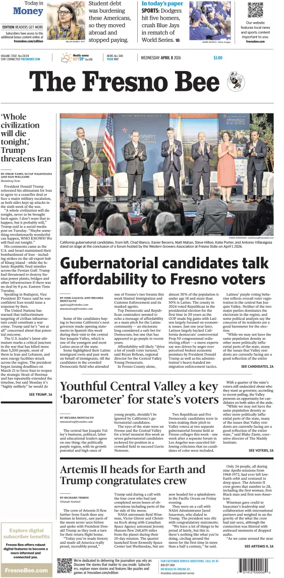 Cover of The Fresno Bee