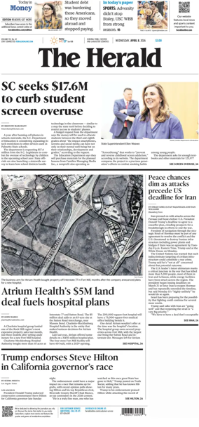 Cover of The Herald (Rock Hill)