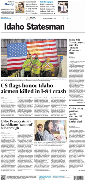 Cover of The Idaho Statesman